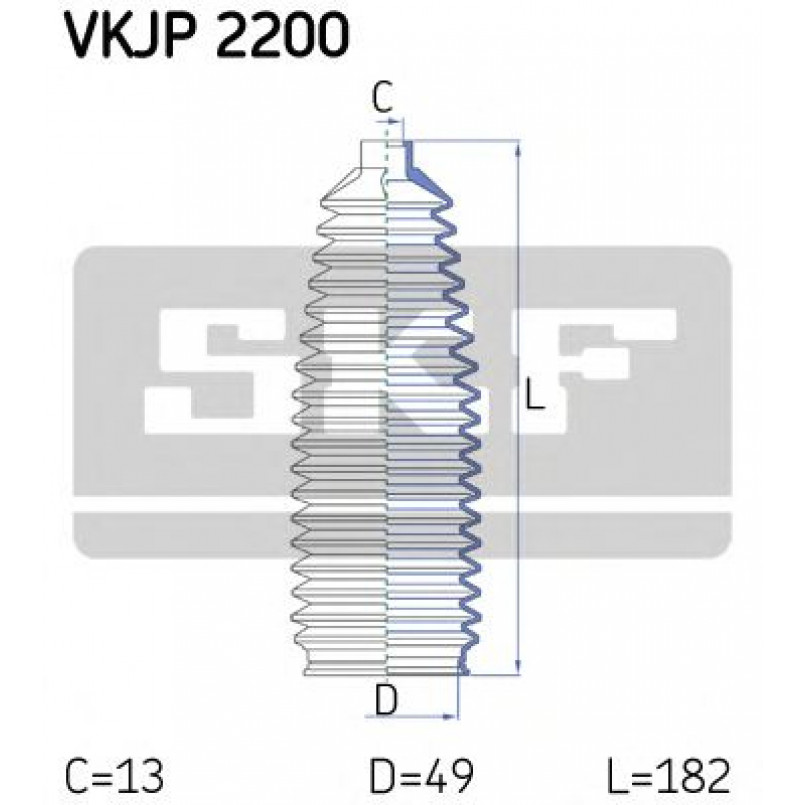 VKJP 2200 SKF - Пильовик привідного валу
